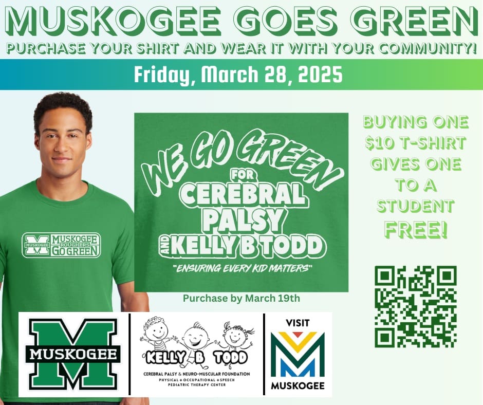 Muskogee Goes Green for Cerebral Palsy Awareness